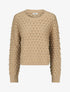 Pull en maille uni texturé - Beige - 5