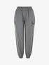 Pantalon fluide uni à bords élastiqués - Gris - 1
