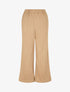 Pantalon fluide uni texturé - Taupe - 1