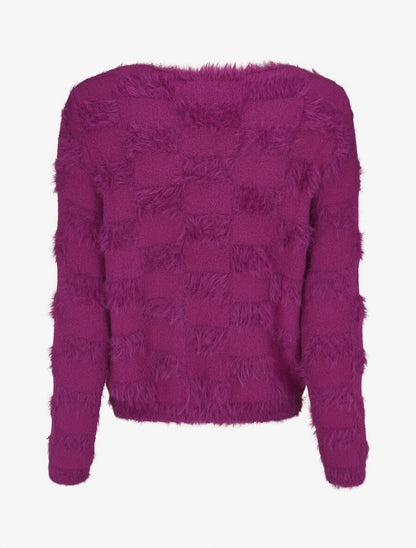 Pull uni style mohair - Fushia - 2