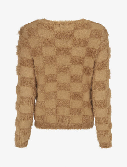 Pull uni style mohair - Camel - 2