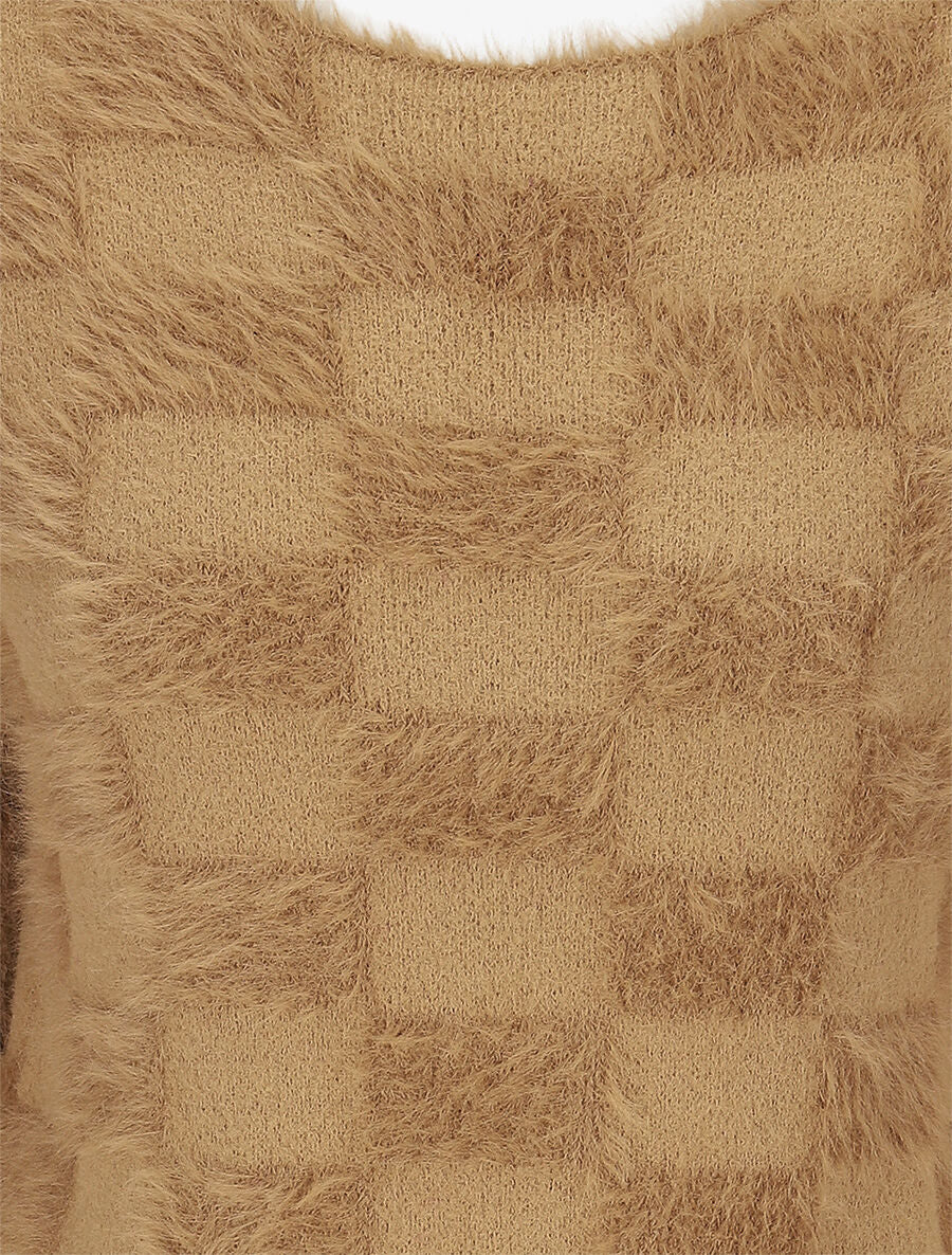 Pull uni style mohair - Camel - 3