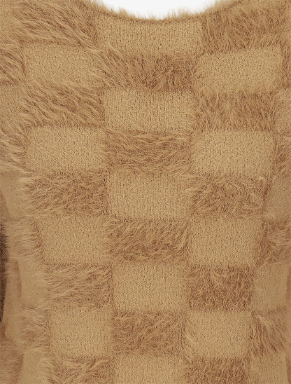 Pull uni style mohair - Camel - 3