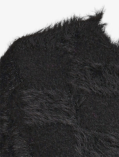 Pull uni style mohair - Noir - 3