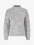Pull en maille effet moucheté - Gris - 4