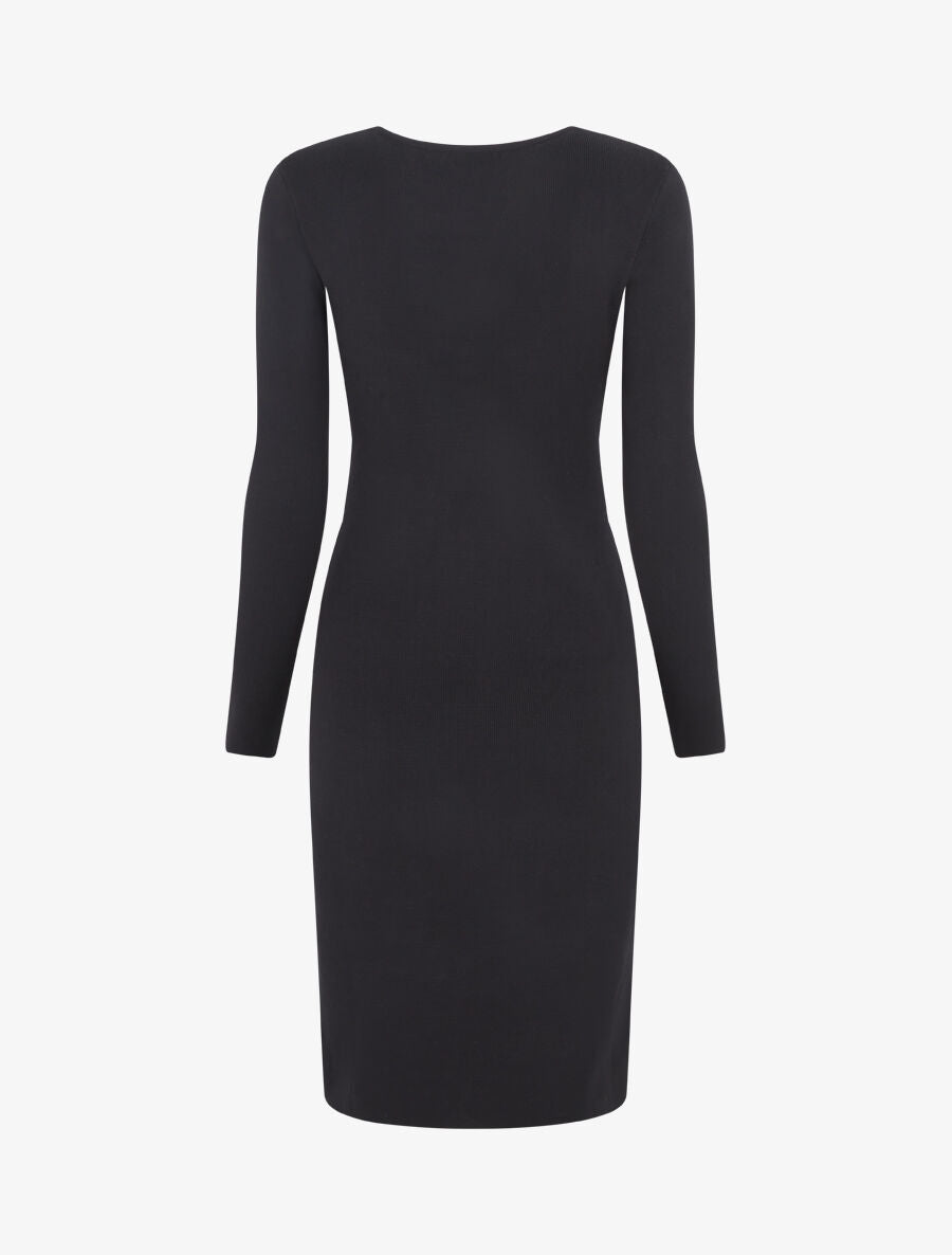 Robe pull à ceinture strassé trompe-l&