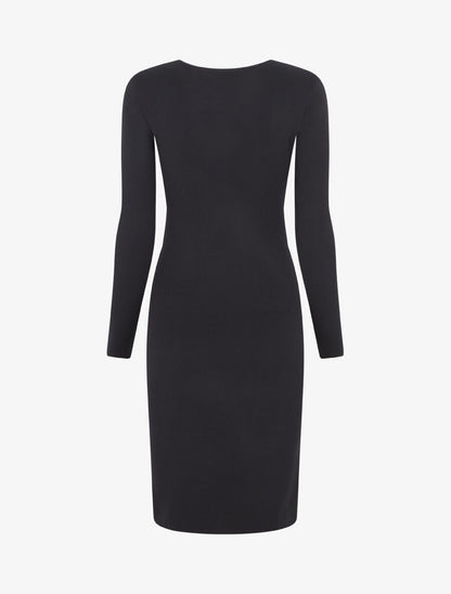 Robe pull à ceinture strassé trompe-l&