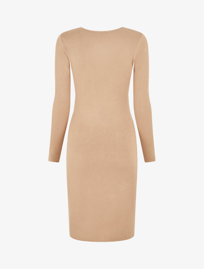 Robe pull à ceinture strassé trompe-l&