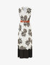 Robe longue sans manches imprimé ananas - Noir - 1