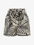 Short paper bag imprimé tropical - Noir - 4