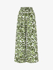 Pantalon droit imprimé abstrait - Kaki - 1