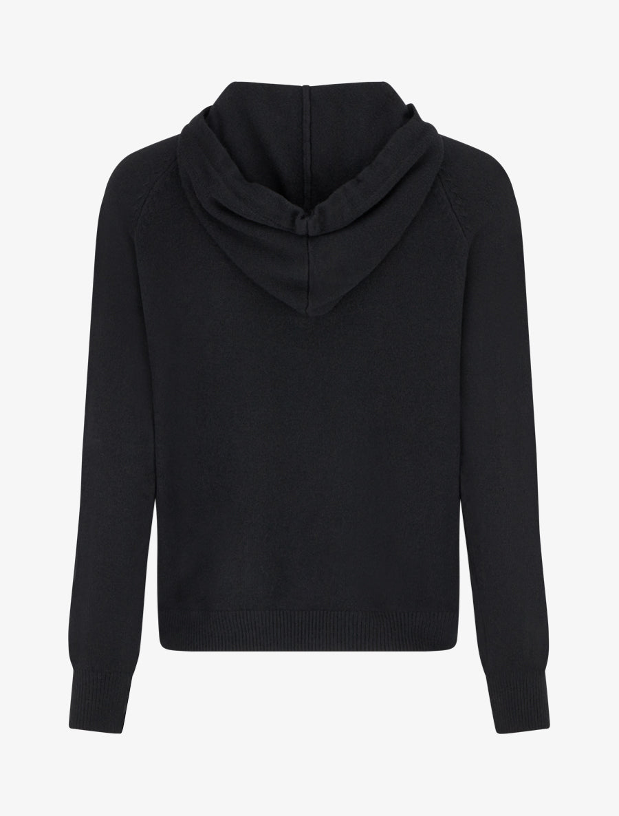 Pull à capuche coupe droite - Noir - 2