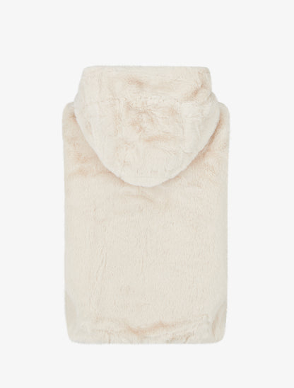 Veste sans manches en fausse fourrure - Écru - 2