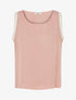 Top fluide uni sans manches - Rose - 1