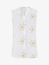 Blouse sans manches à broderies fleuries - Blanc - 1