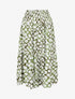 Jupe longue élastiquée fantaisie - Kaki - 1