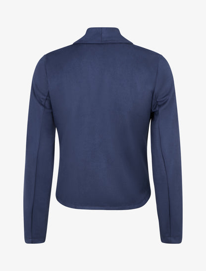 Veste en suédine à col châle - Marine