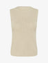 Débardeur en maille ajouré - Beige - 1