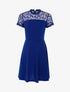 Robe à haut de poitrine ajouré - Bleu électrique - 1