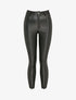 Pantalon 7/8 enduit avec zips aux chevilles - Noir - 1