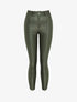 Pantalon 7/8 enduit avec zips aux chevilles - Kaki - 1