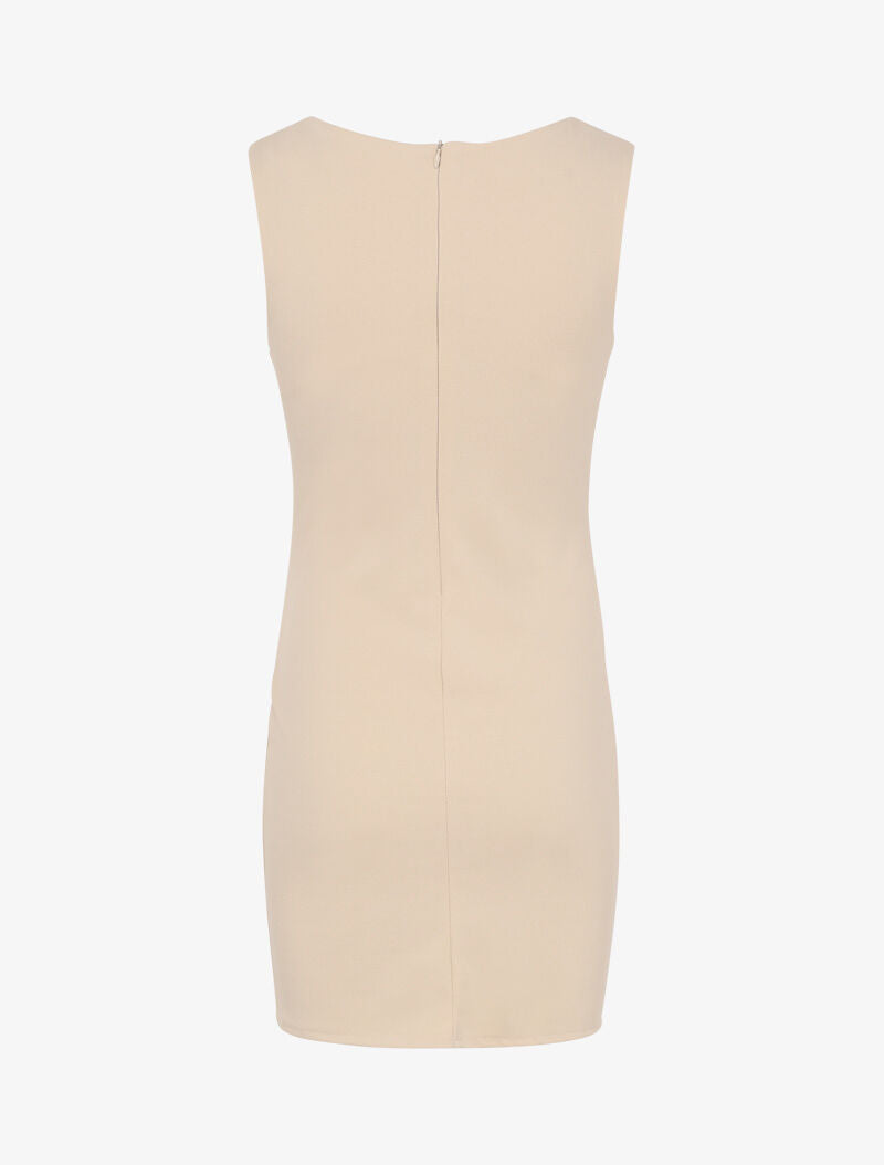 Robe portefeuille cache coeur - Beige - 2