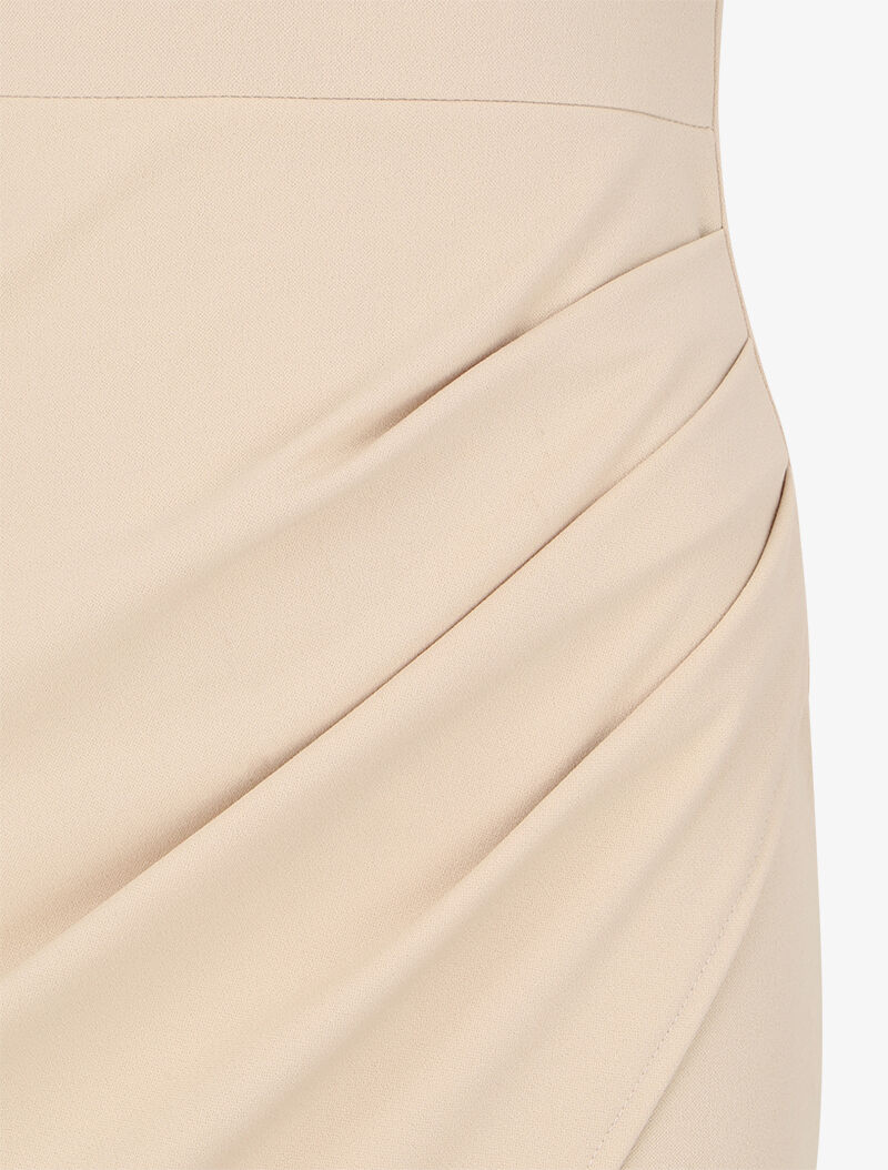 Robe portefeuille cache coeur - Beige - 3