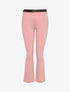 Pantalon flare élastiqué - Rose poudré - 3