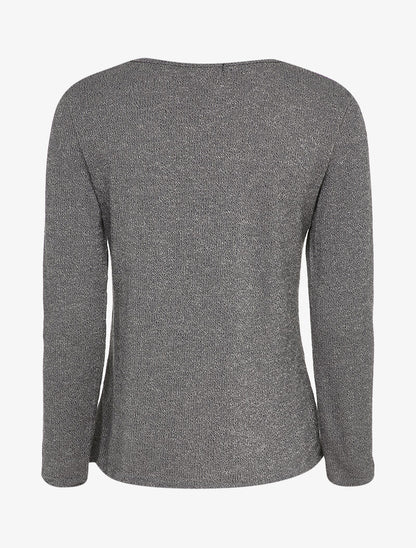 Pull à flocage étoiles - Gris foncé - 2