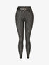 Legging à rayures stylisées - Noir - 4