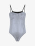 Body pailleté style lingerie - Noir - 1