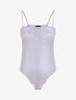 Body pailleté style lingerie - Rose - 1