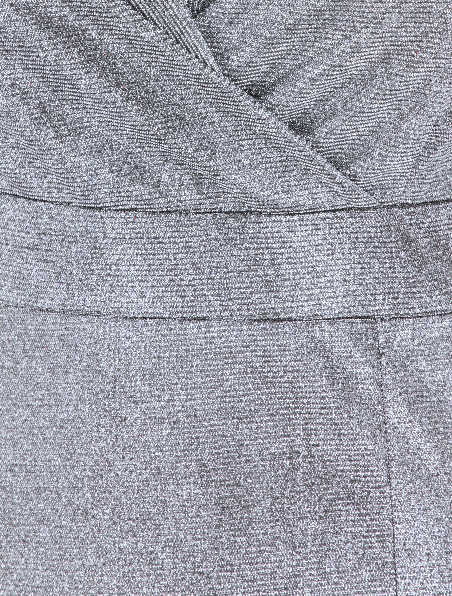 Robe longue pailletée à bretelles - Argent - 3