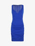 Robe sans manches à col bijou à strass - Bleu électrique - 1