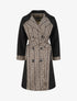 Manteau à motif grec - Noir - 1
