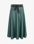 Jupe midi en simili - Vert sapin - 1