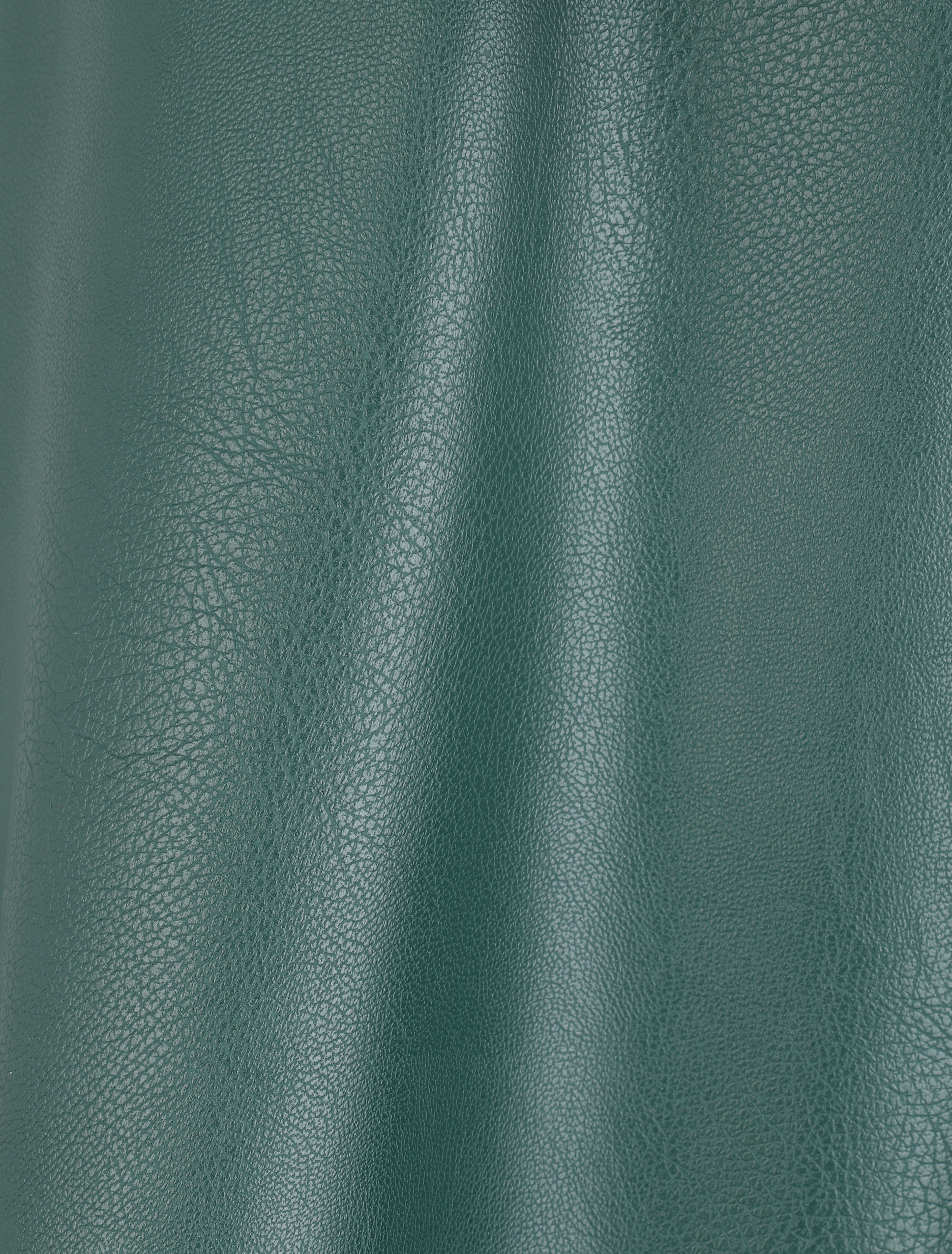 Jupe midi en simili - Vert sapin - 3