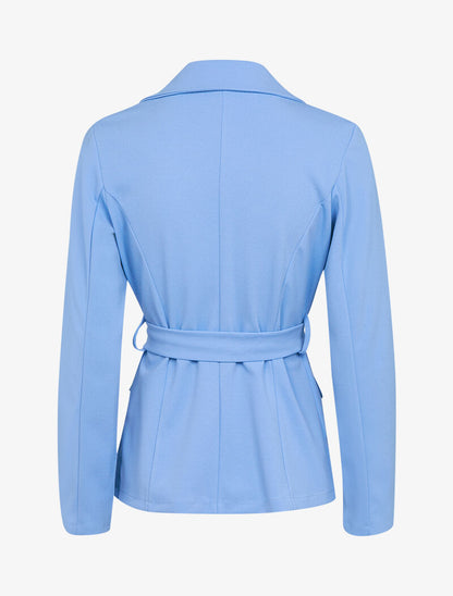 Veste fluide ceinturée - Bleu ciel - 2