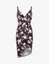 Robe fluide à imprimé floral - Noir - 1