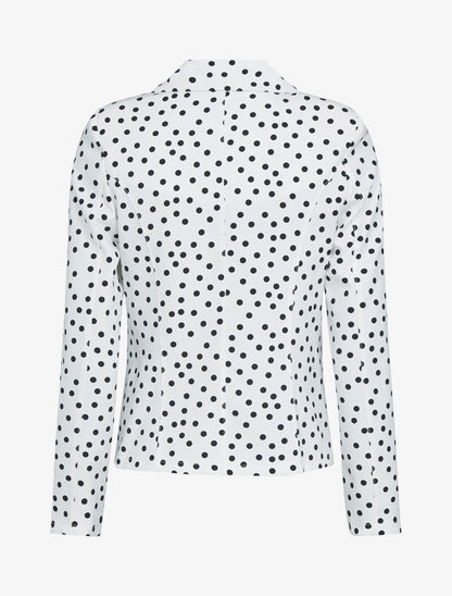 Veste à imprimé pois - Ecru - 2