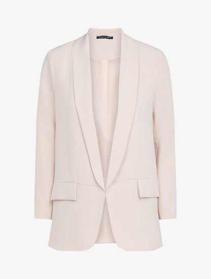 Blazer ouvert à fausses poches - Rose - 3