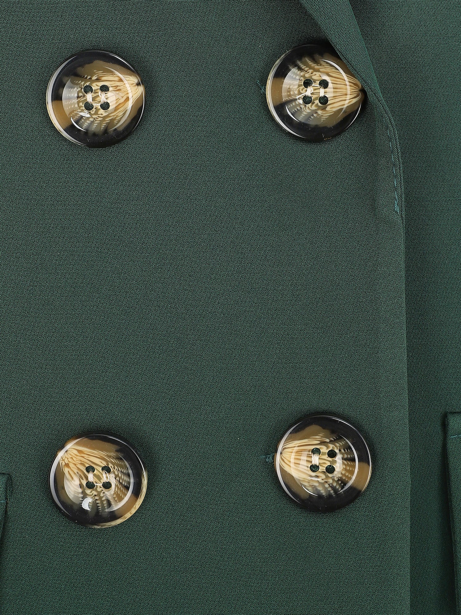 Veste croisée sans manches - Vert - 3