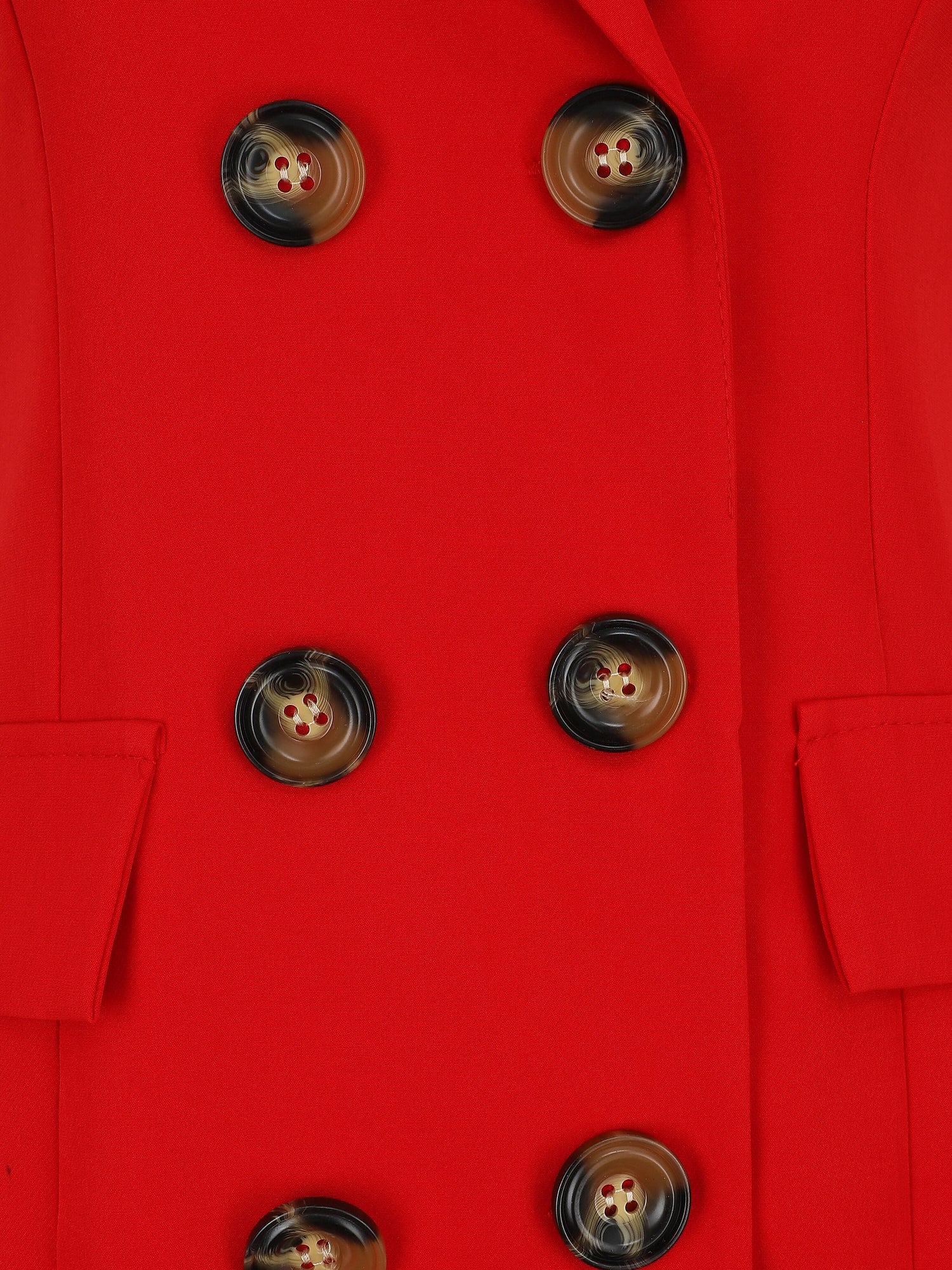 Veste croisée sans manches - Rouge - 3