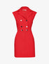 Robe sexy à buste style tailleur - Rouge - 1