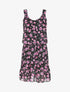 Robe dos nu à bretelles croisées - Noir/rose - 3