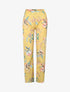 Pantalon ajouré à imprimés - Jaune - 1