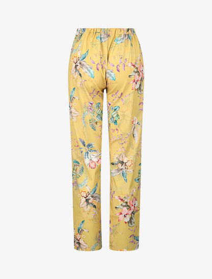Pantalon ajouré à imprimés - Jaune - 2