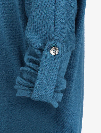 Pull chauve souris avec sautoir - Bleu - 3