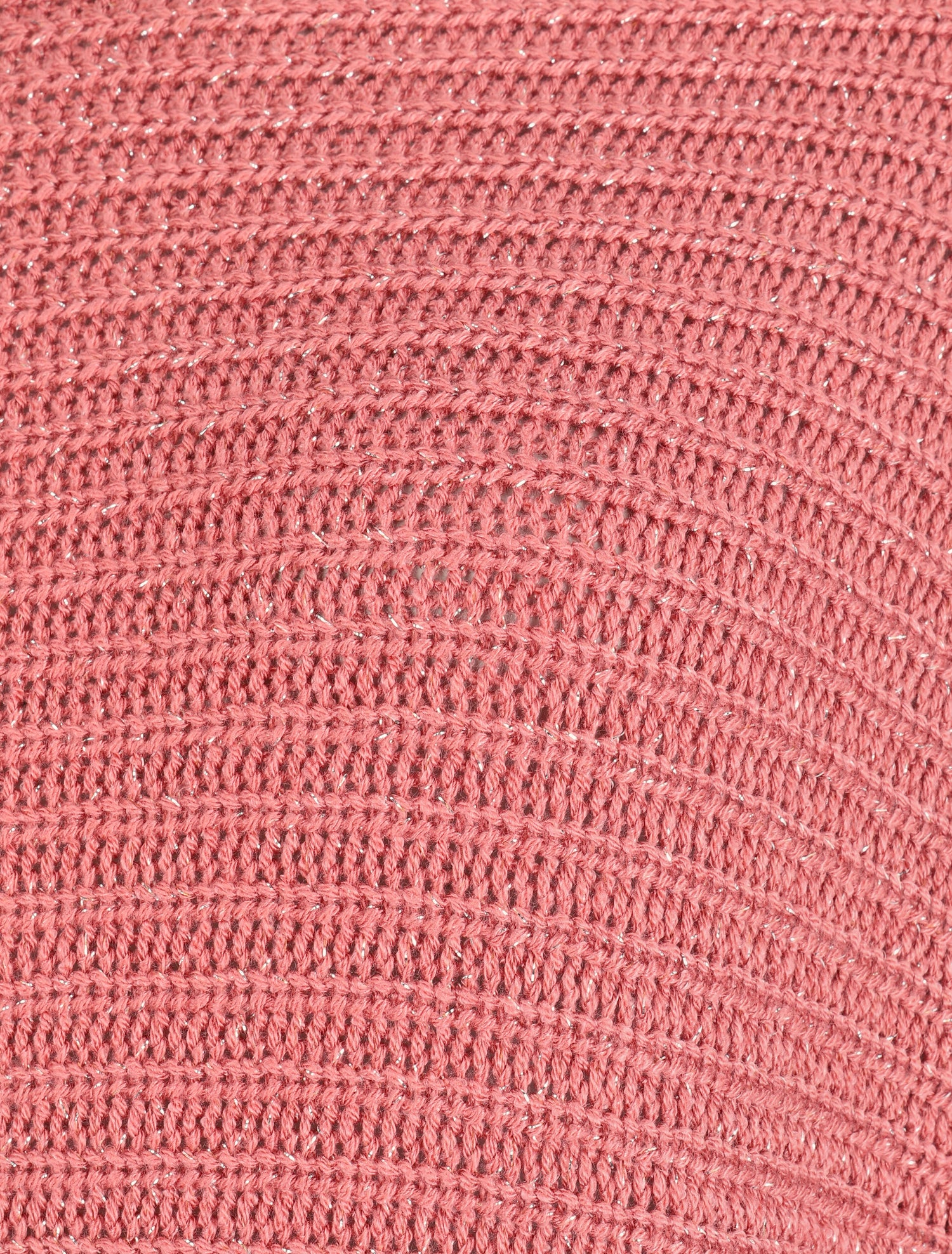 Pull loose irisé à bords arrondis - Rose foncé - 3