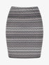 Jupe crayon irisée à imprimé graphique - Gris foncé - 1